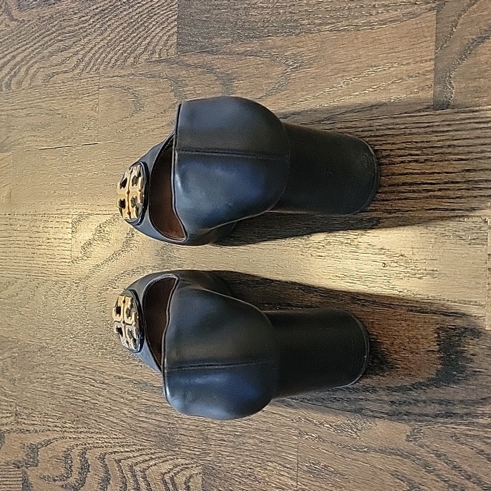 TORY BURCH Black Chunk Heels